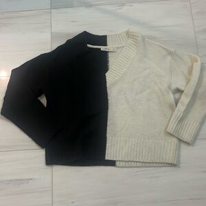 RD Style Colorblock Vneck Sweater Top